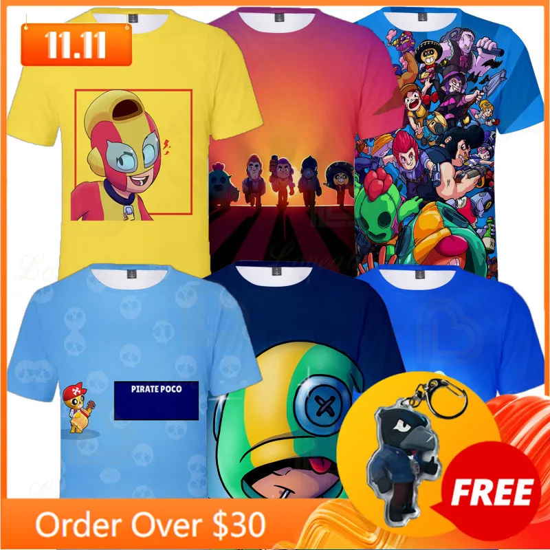 

Sandy Crow Leon Children's Wear Kids T-shirt Colt Nita Game 3d Tshirt Teen Clothes Shirt Boys Girls Short Tops