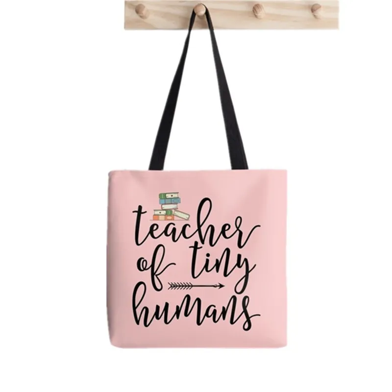 Товары для учителя говорящая о растениях печатная женская сумка Harajuku tote shopper