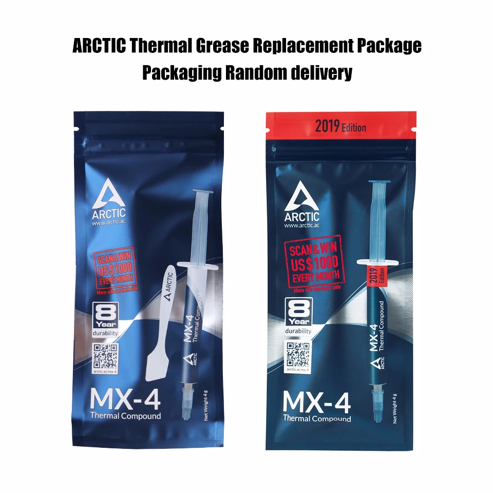 ARCTIC MX-4 2g 4g 8g 20g процессор процессорный кулер охлаждающий вентилятор Тепловая паста смазка 8,5 w/(mk) теплопроводная