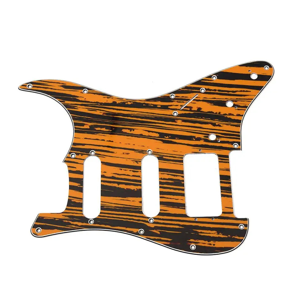 3-Hole SSH Electric Guitar Pickguard Zebrawood Texture Design for American/Mexican Standard Strat Modern Style Part | Спорт и