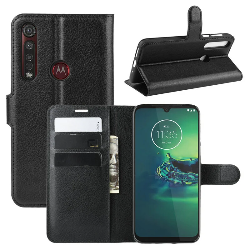 

Чехол-книжка для Motorola Moto G8 Plus, Moto G8 Play, Motorola One, кожаный