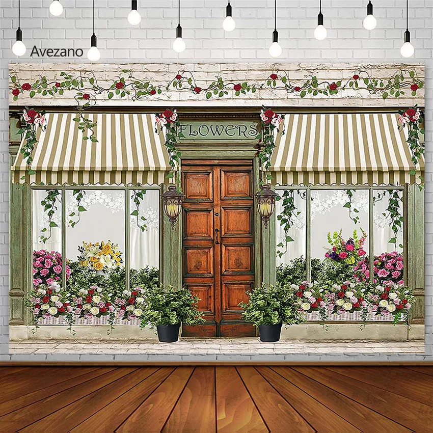 Avezano фон для фотосъемки в честь Дня Рождения Девочки весенний цветочный магазин