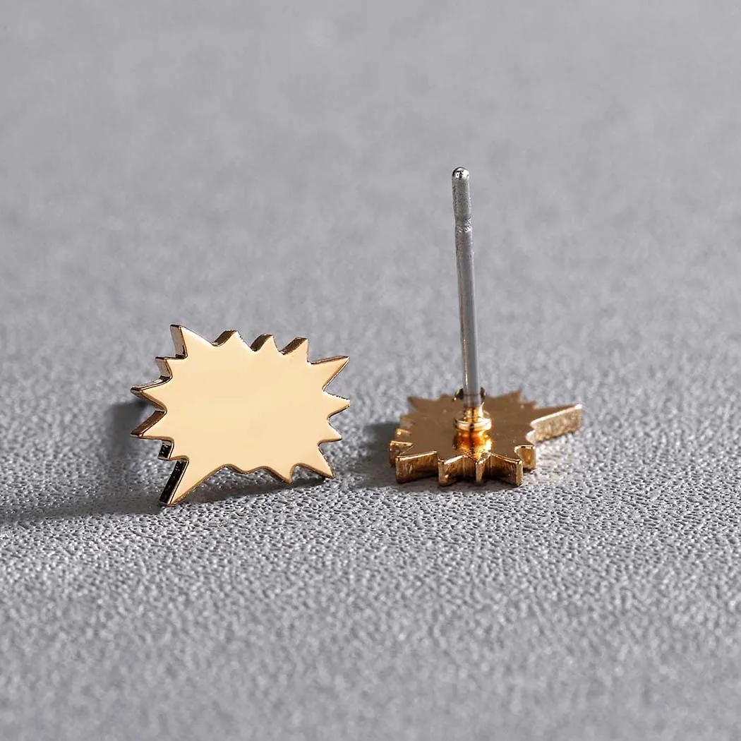 Kinitial новинка серьги в коробке для мужчин и женщин геометрические модные чата