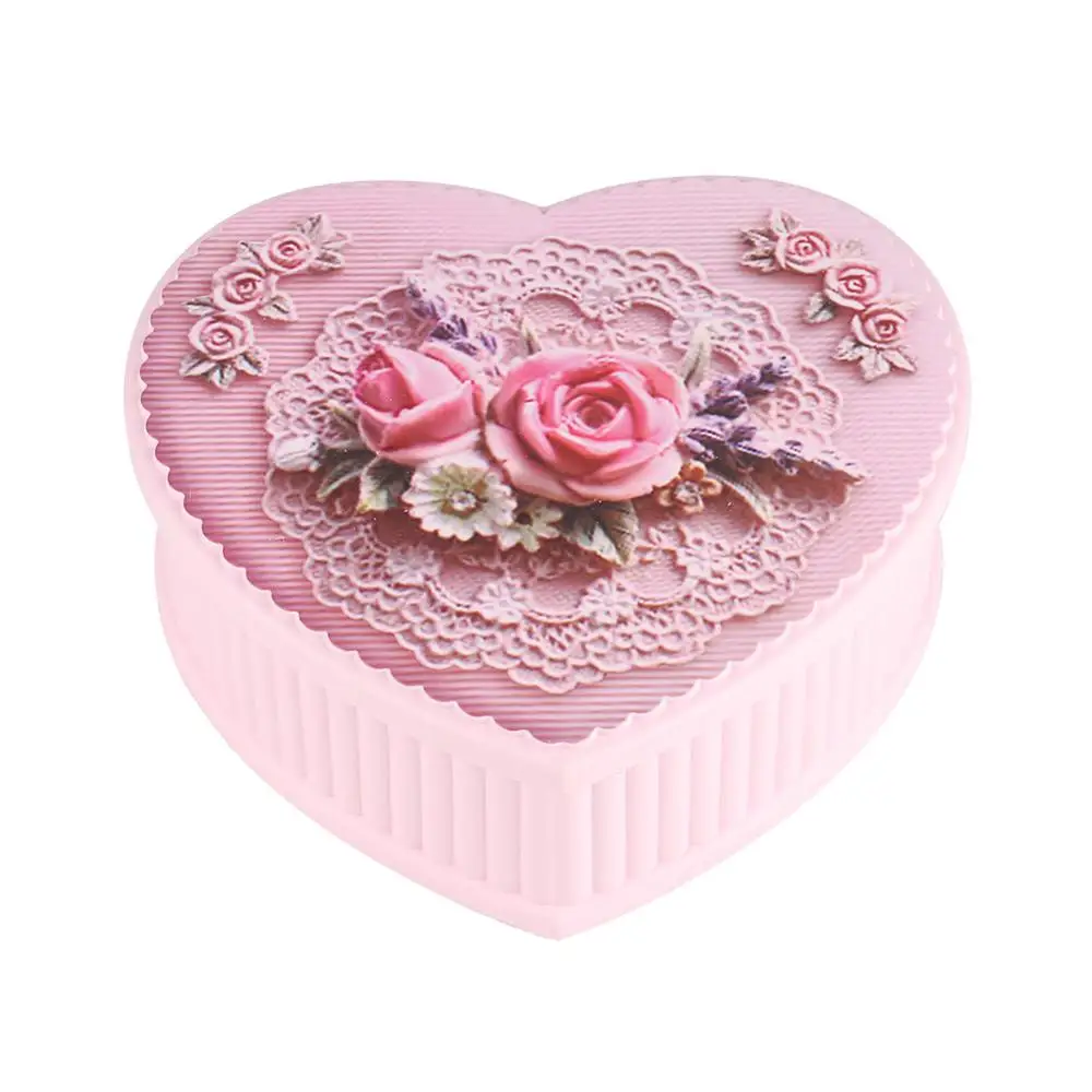 Розовая музыкальная шкатулка для балерины с детскими воспоминаниями Алиса в