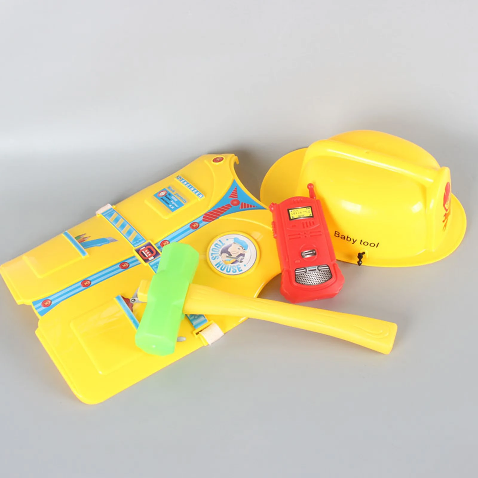 

4x Engineering Educational Dress Construction Worker Costume for Toddlers Yellow