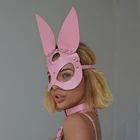 Новинка эротическая розовая маска для женщин БДСМ бондаж женская кожаная маска для вечевечерние НКИ на Хэллоуин маскарадные маски для вечевечерние