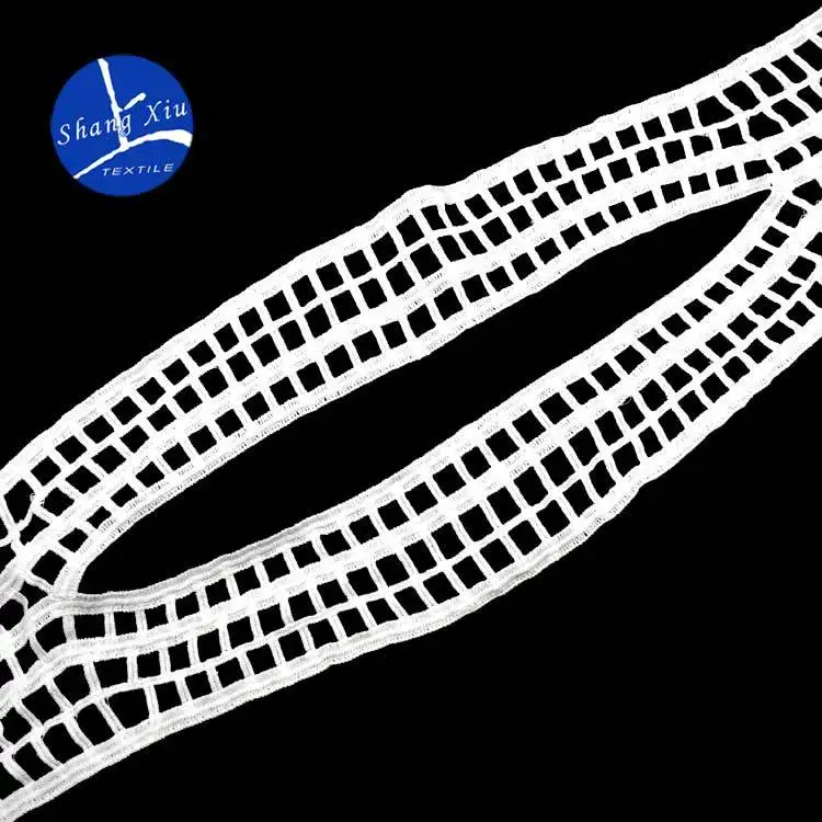 Новый белый кружевной воротник вышивка аппликация по линии выреза украшения