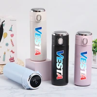 420ml smart thermos temperature display vacuum flasks coffee mug tea milk mug thermo bottle for lada vesta