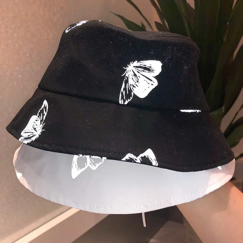 GOUTER черно белый светильник бабочка отражающая Панама женская дизайнерская