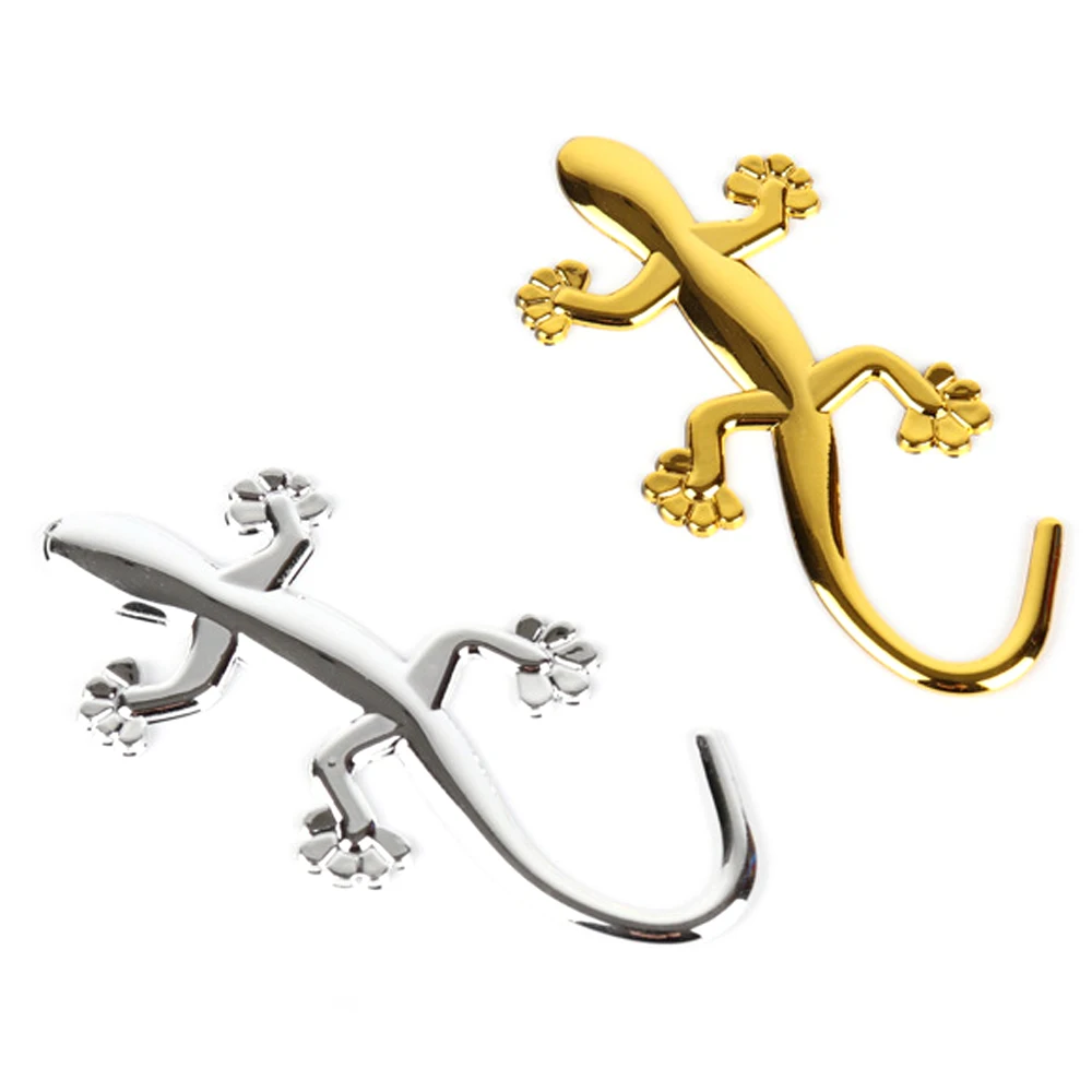 Крутая металлическая 3d наклейка Gecko в виде ящерицы автомобильная мотоциклетная