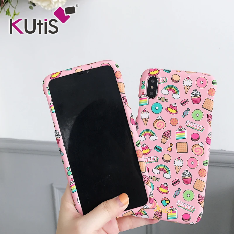Милый чехол для iphone 11 pro XS max x, 360 Защитная передняя и задняя крышка, чехол для iphone 8, 6, 7 plus, единорог, фламинго, Летний чехол