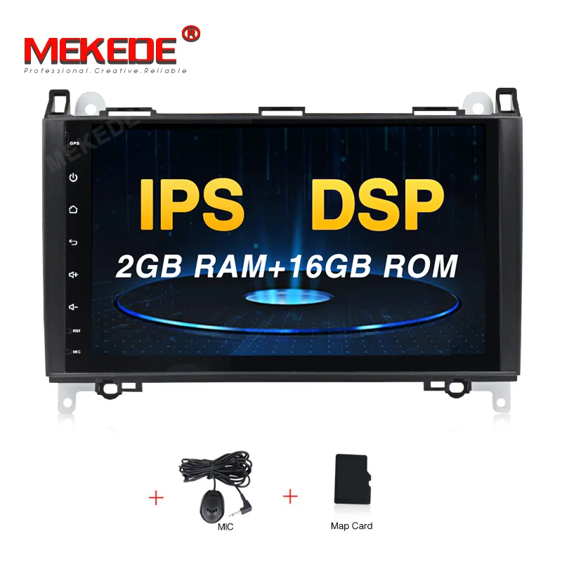 CAR DVD Ips DSP Android 9,0 4G 8 ядерный Автомобильный gps для Benz Sprinter B200 W209 W169 W245 B170 Vito W639 dvd-плеер стерео радио аудио - Цвет: CAR DVD