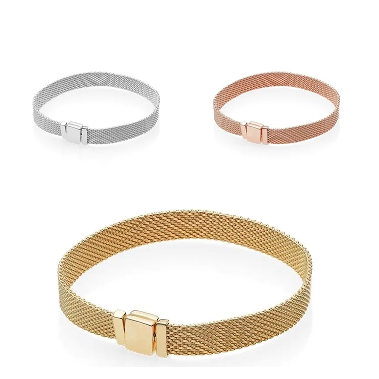 Горячая Распродажа Аутентичные Серебряные рефлексивные браслеты стильные