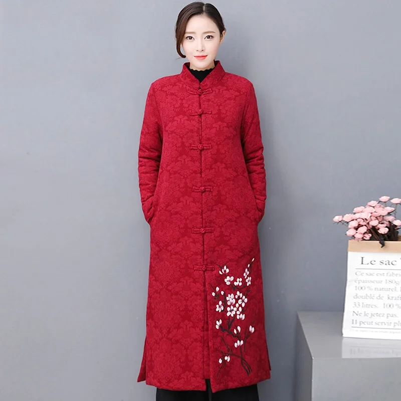 

Traditional Chinese Clothing For Women Plus Size Modern Chinese Cheongsam Qipao Oriental Thick Female Winter Asian Dress FF2532