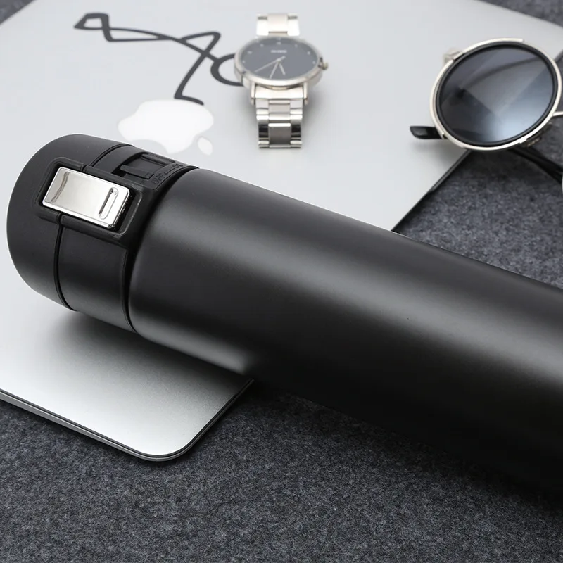 500 мл матовая дизайнерская Вакуумная бутылка с крышкой термос чашка двойными