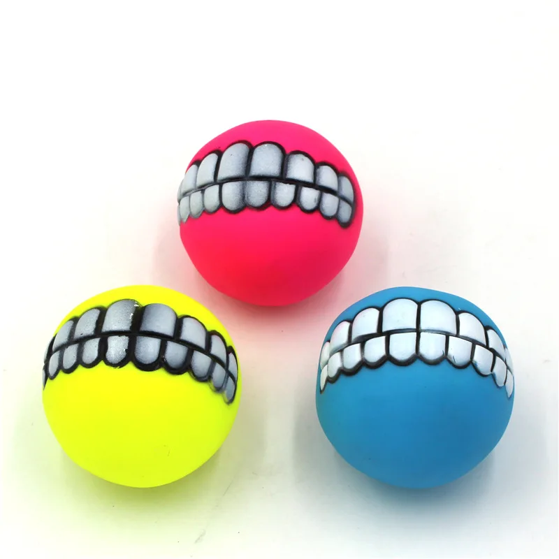 Игрушечный мяч для питомца утолщенный эмалированный зубчатый шар игрушка собаки