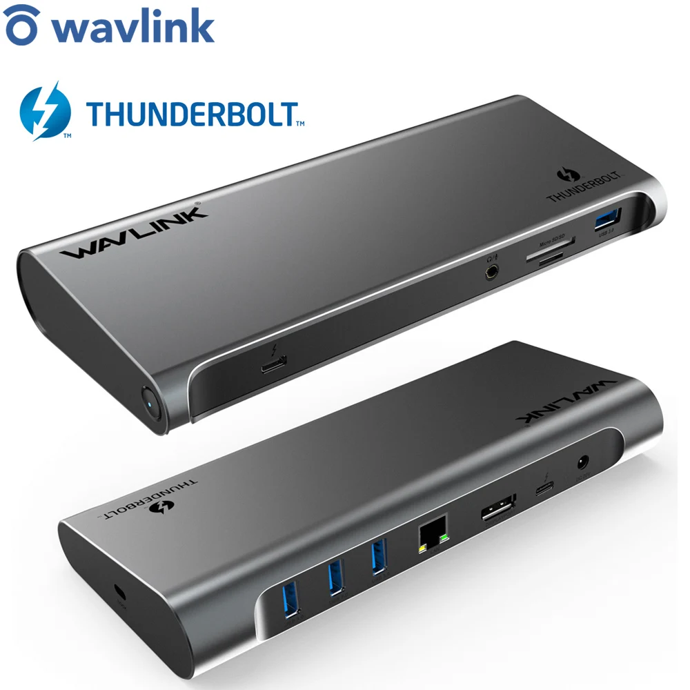 [Intel Certified] Thunderbolt 3 USB C 4K дисплей док станция Gigabit Ethernet мощность доставки 85 вт для пк