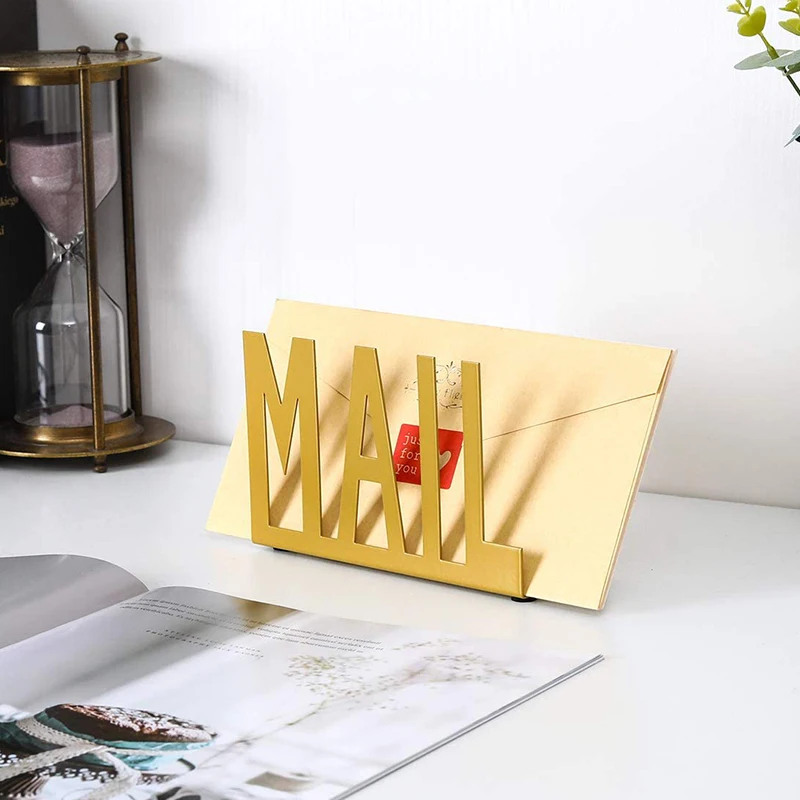 Креативный Настольный Железный Держатель для почтовых писем органайзер-конверт