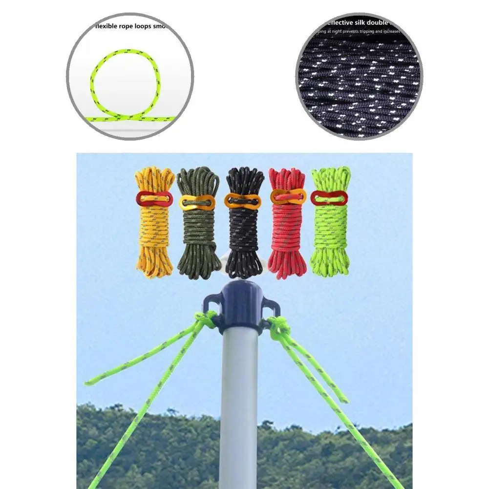 

Windproof Premium Good Toughness Canopy Rope High Strength Clothesline Rope Portable for Hiking
