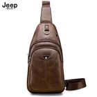 Сумка на плечо JEEP BULUO мужская из качественного материала, Винтажная сумочка-мессенджер, чемоданчик кросс-боди из экокожи