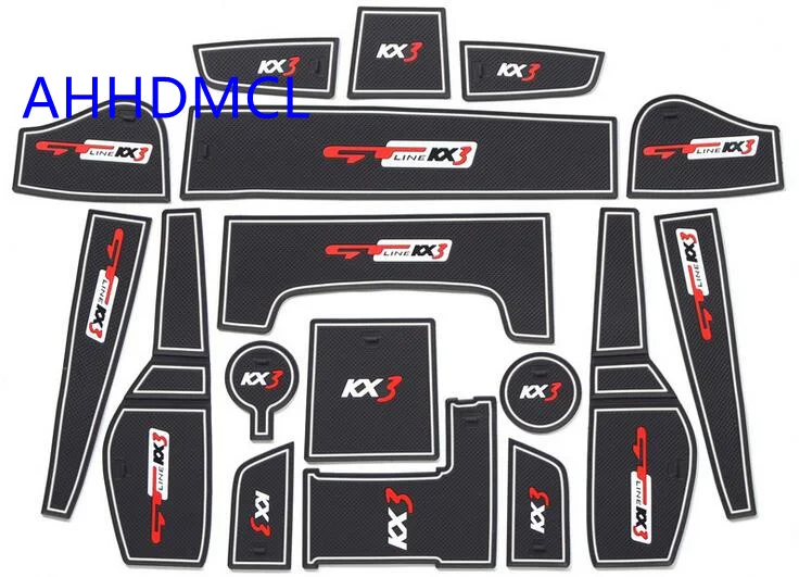 

Автомобильный противогрязный коврик, дверной паз, слот для ворот, подставка для хранения чашек, Противоскользящий коврик для Kia KX3 2020