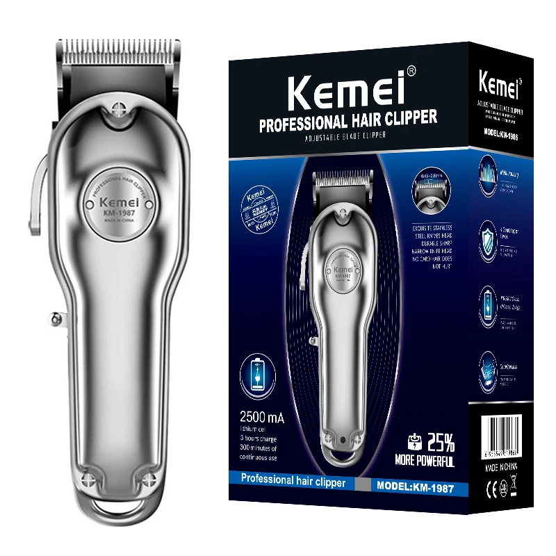 Регулируемая профессиональная машинка для стрижки волос Цельнометаллический
