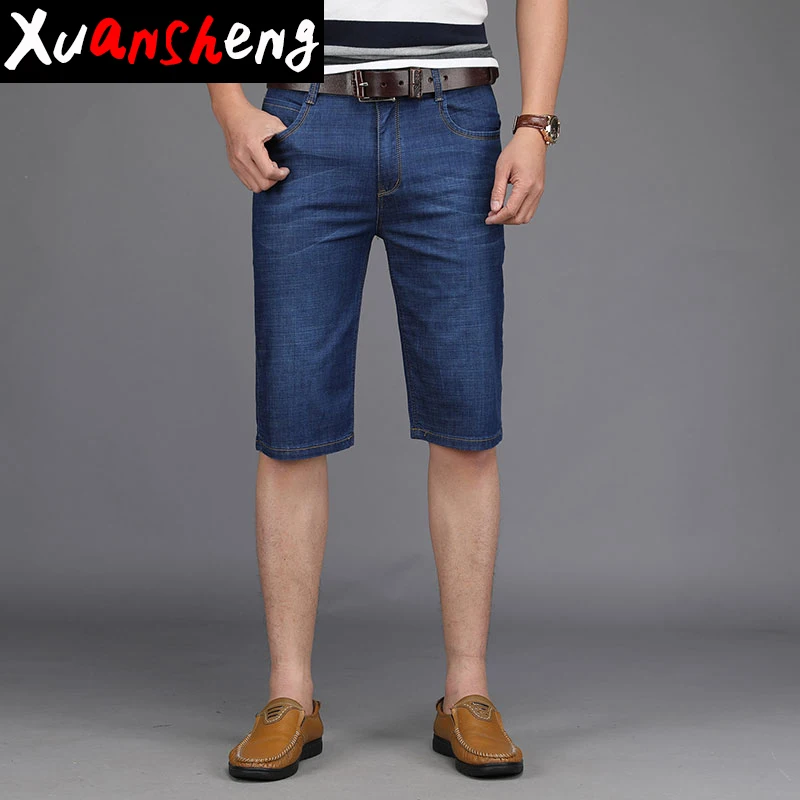 Стрейчевые джинсовые шорты брюки с пятью точками новинка 2020 летние тонкие