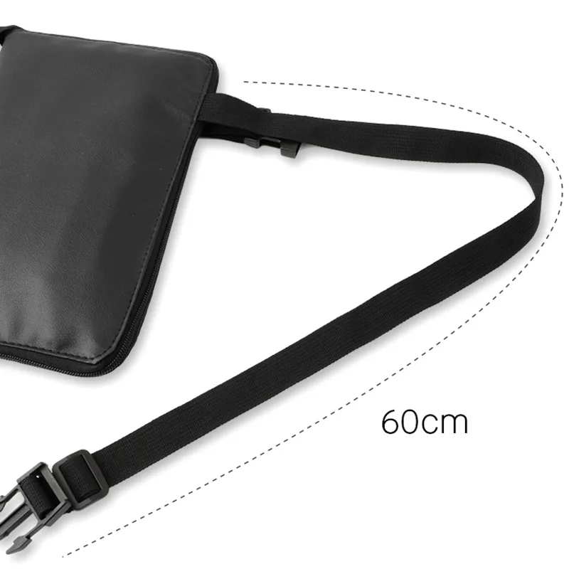 

Artist Professional Makeup Brush Waist Bag Large Capacity PU Cosmetic Pack Portable Multi Pockets Bag with Belt Strap