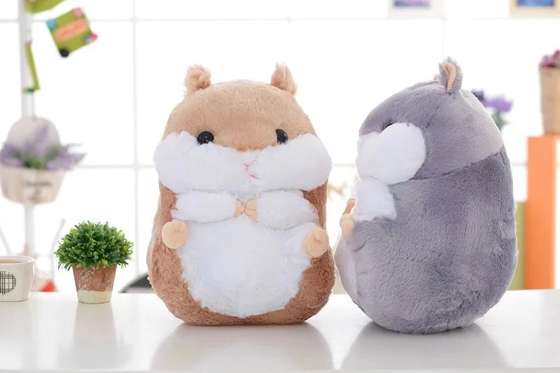 1 шт. 35 см/55 см Kawaii милый хомяк мягкая плюшевая игрушка Плюшевая Кукла чучело животное Peluche хомяк для детей