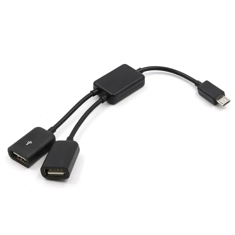 Кабель-разветвитель с Micro USB на 2 OTG двумя портами | Электроника