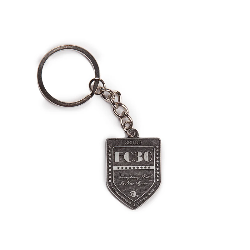 2 предмета AKNES геймпад кольцо для ключей и 8bitdo сплав винтажный брелок в память FC 30th