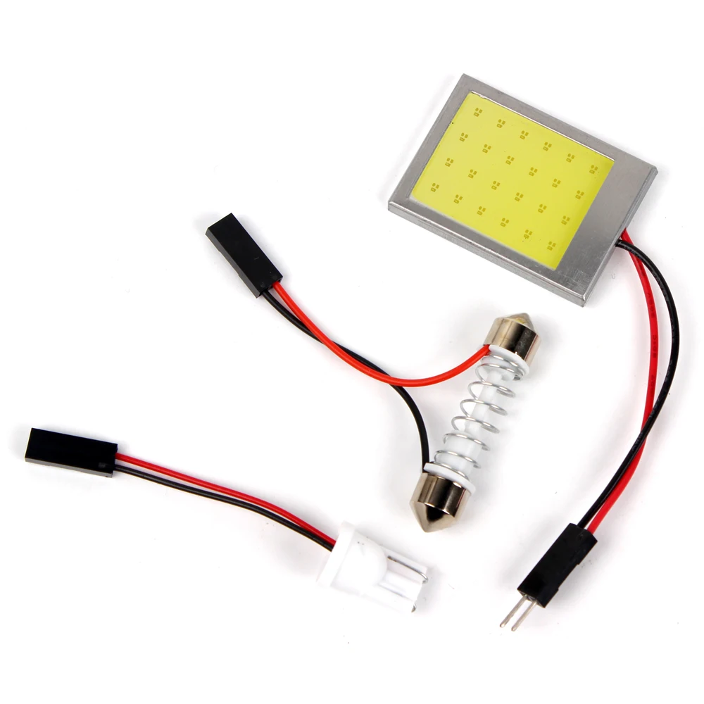 

1 Set Interior Reading Lamps T10 24SMD Universal LED Car Dome Lights High Quality DC 12V COB Lights