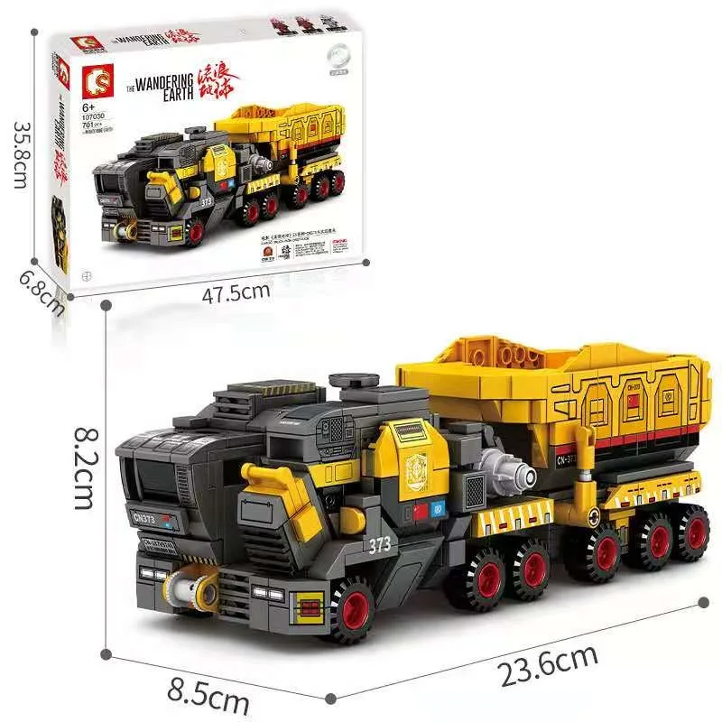 

107030 Science Technic Educational Building Blocks DIY Toys The Wandering Earth CN373 Engineering Truck Model Small Bricks