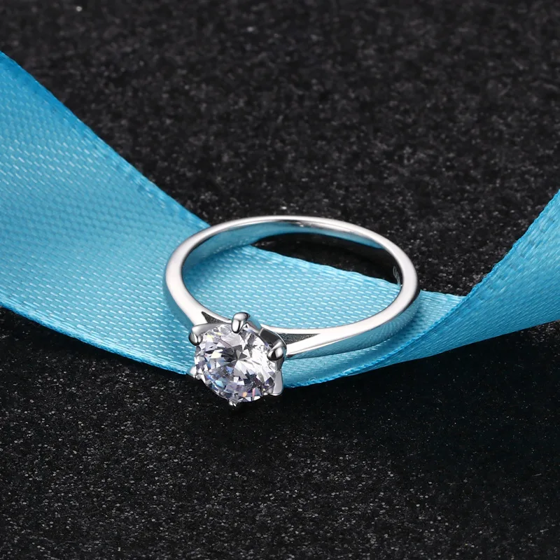 

Wong Rain Luxury 100% 925 Sterling Silver Created Moissanite Gemstone Wedding Engagement Diamonds Ring Fine Jewelry Wholesale
