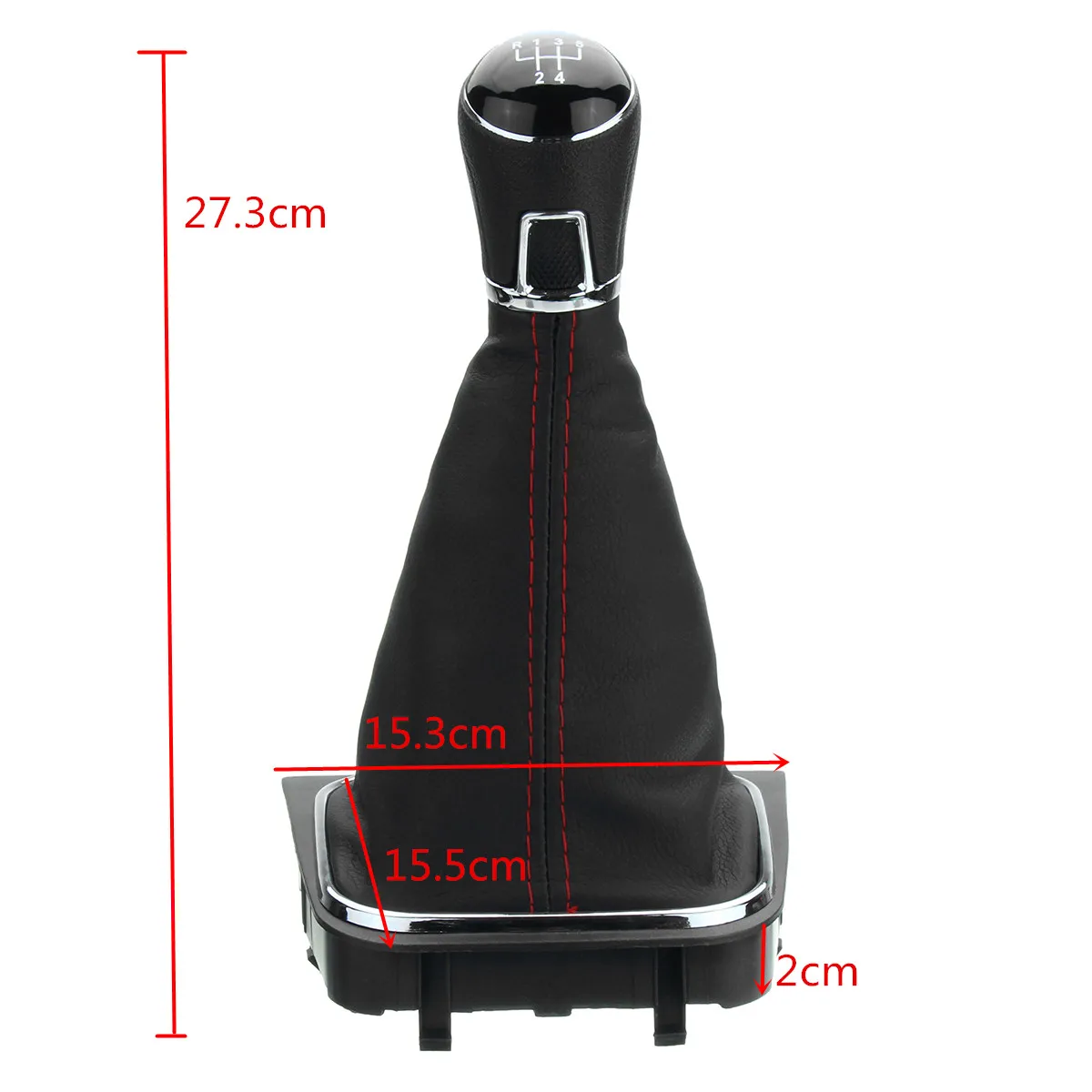 

5 Speed Manual Gear Shift Knob Boot Cover Gaitor Collar For VW Jetta 5 6 Golf 6 VI MK5 MK6 2005-2014