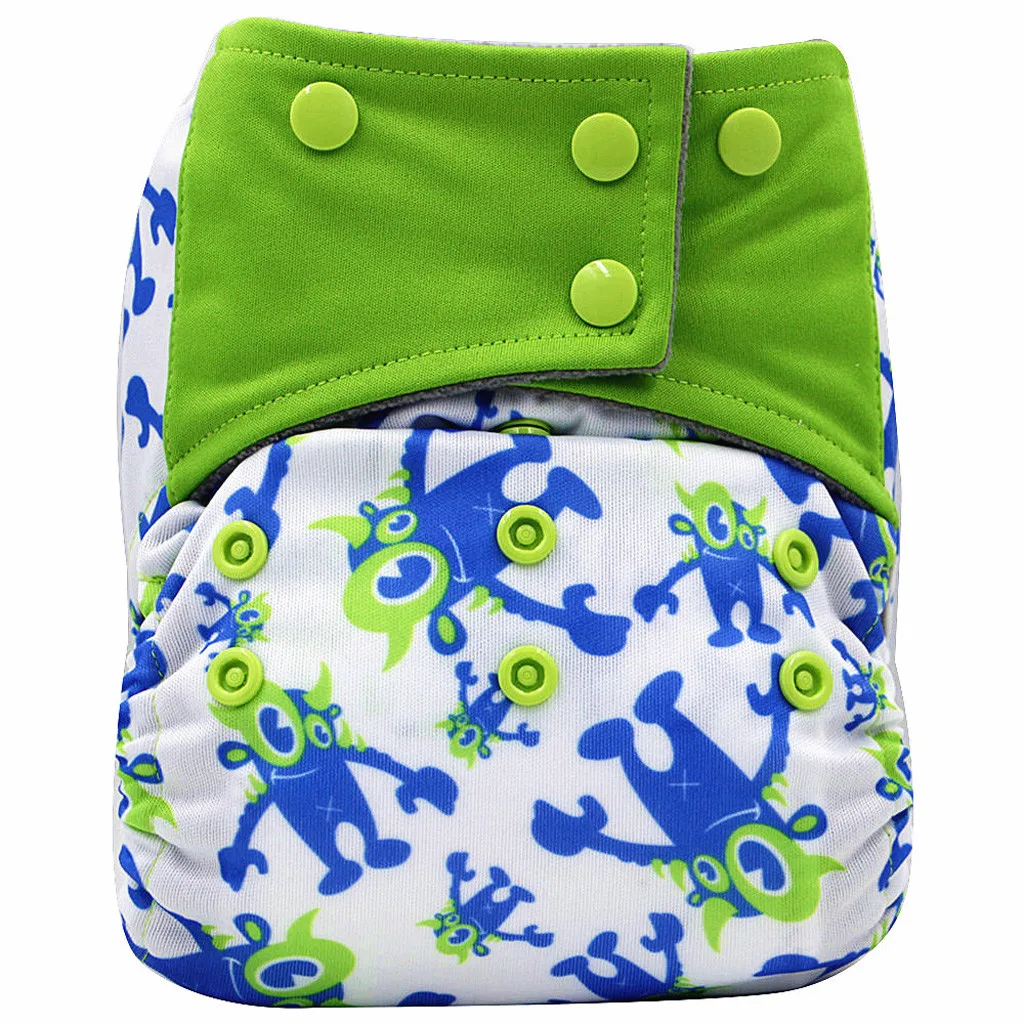 Детские тканевые подгузники многоразовые водонепроницаемые с цифровым принтом |