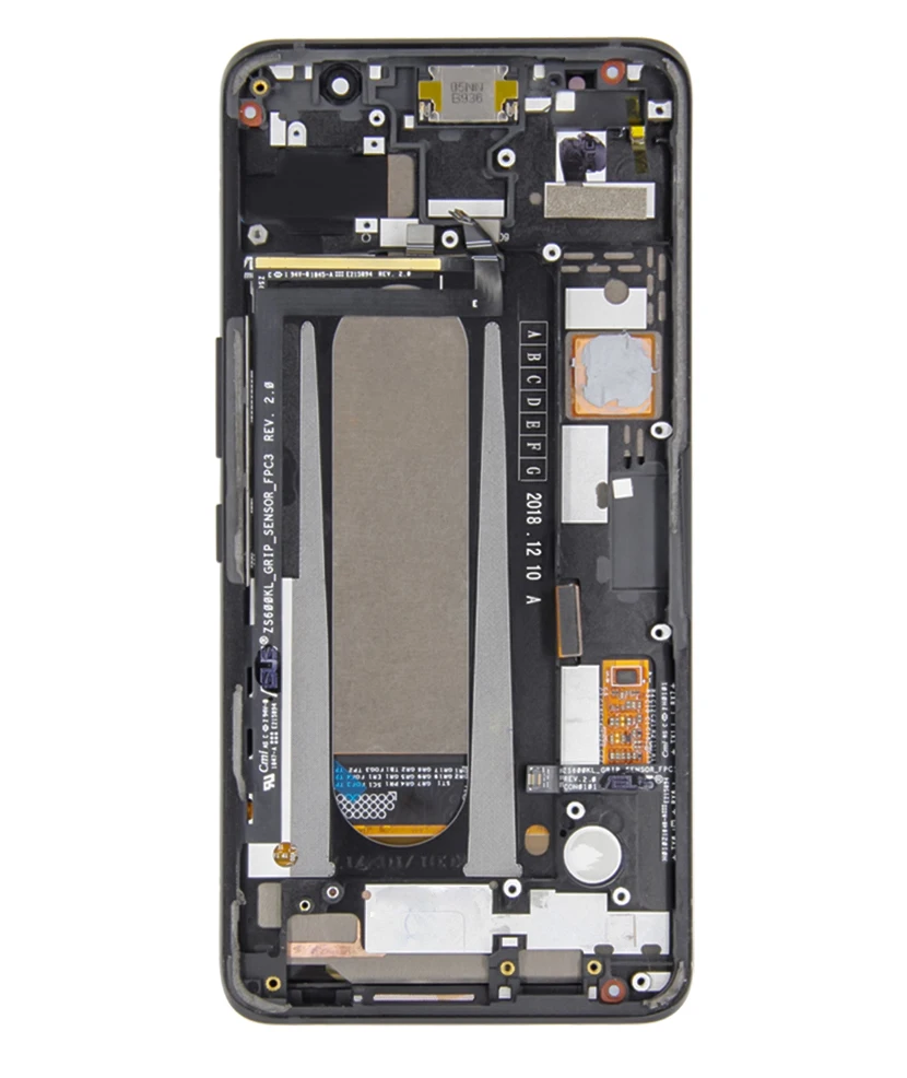 for original asus rog phone zs600kl z01qd lcd display touch screen digitizer glass assembly frame free global shipping