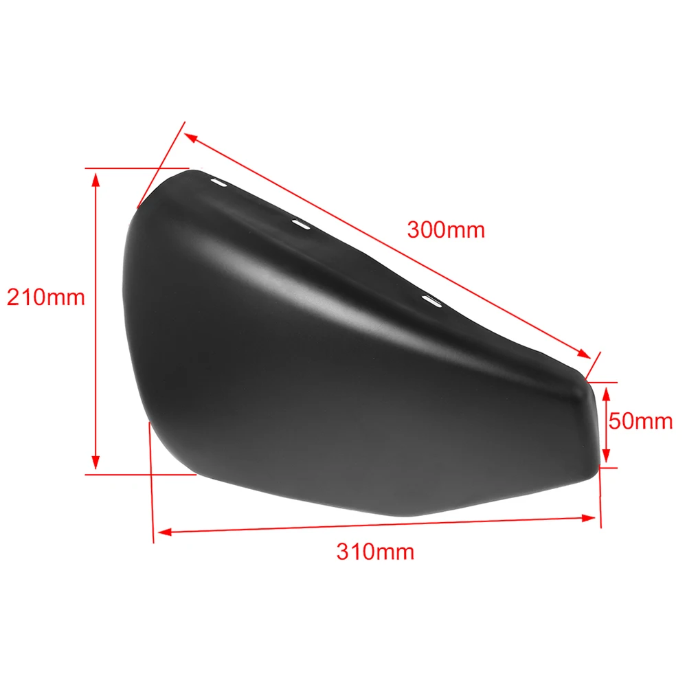 Motorcycel хромированная левая сторона крышка аккумулятора стальная черная для Harley