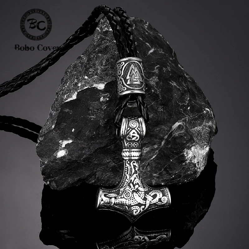 Дропшиппинг Нержавеющая сталь Viking Thor ожерелье молоток Для мужчин мьельнир