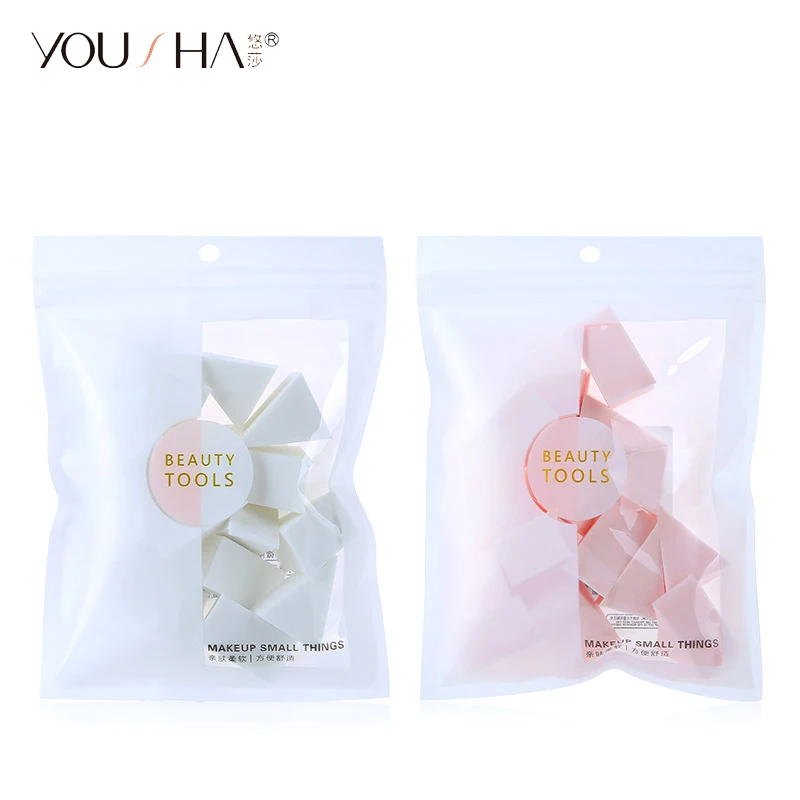 YOUSHA 15pcs Triangle Makeup Sponge Disposable Powder Puff Face Cosmetic liquid Foundation BB Cream |