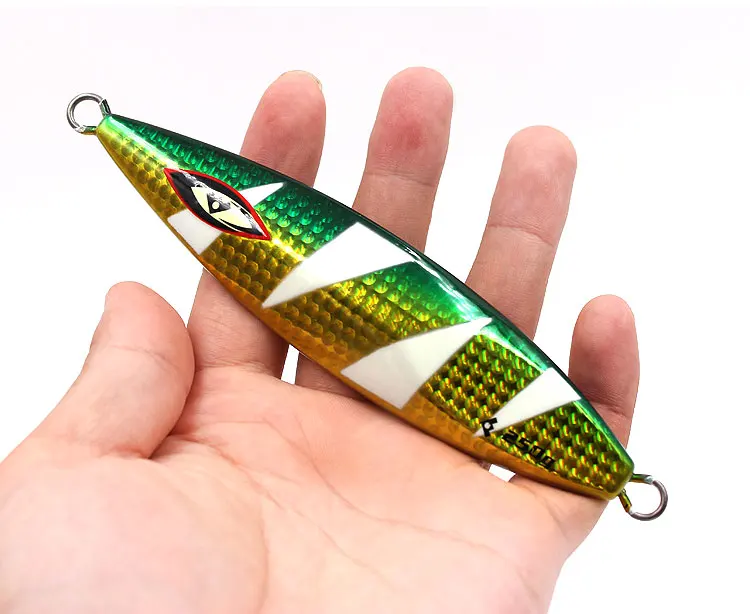 FUNADAIKO медленная приманка для морской рыбалки, 180 г/220 г/250 г, светящаяся искусственная приманка, свинцовая приманка, джиг для морской рыбалки