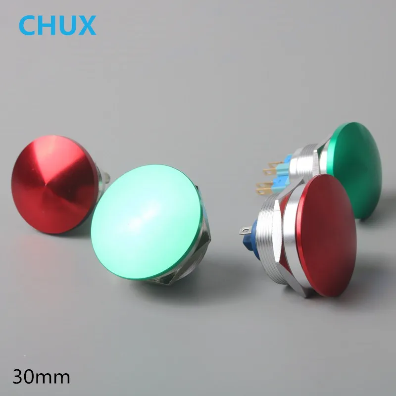 Металлический кнопочный переключатель мгновенный нажимной выключатель с