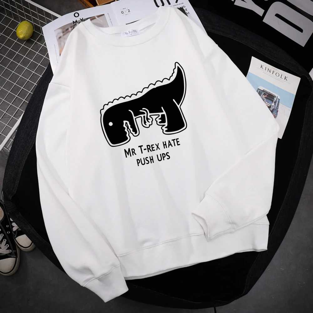 

Худи Mr t-rex Hate с принтом пуш-ап для мужчин, простая мягкая толстовка, уличная теплая толстовка в стиле Харадзюку, осенняя Повседневная Женская...