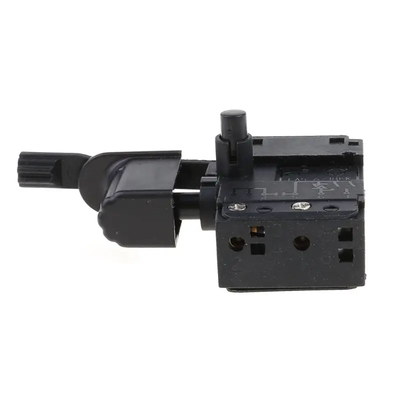

203F Black Hand Drill Speed Regulating Forward and Reverse Switch FA2-4/1BEK SPST Lock on Power Tool Trigger Button Switch