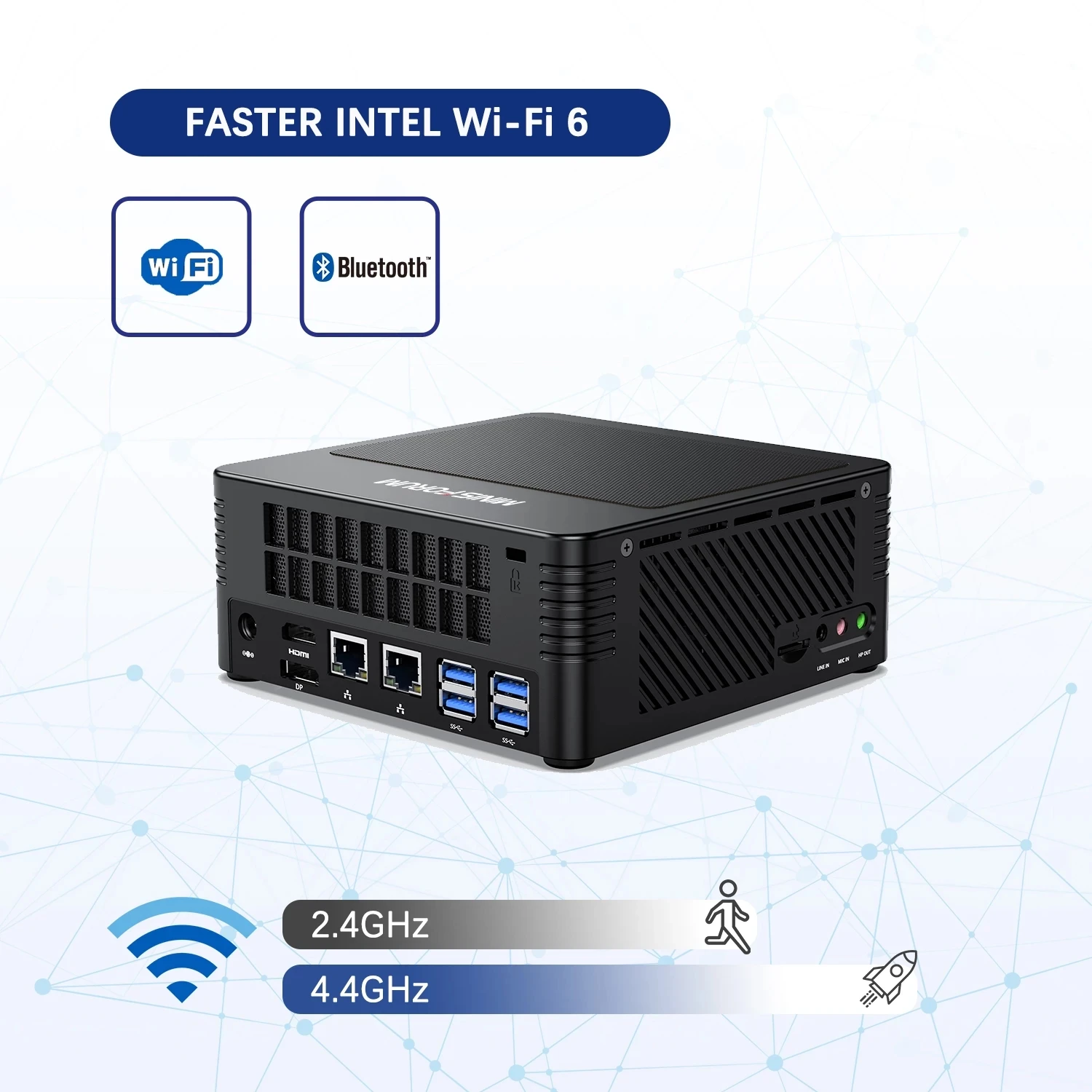 Мини компьютер MINISFORUM X400 Windows 10 Pro Wi Fi 6 AMD Ryzen 7 PRO 4750G 8 ГБ DDR4 256 ГБ/512 Гб SSD 2 4G 5G BT 5 1 мини