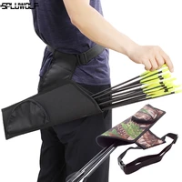 large carrying hunting archery arrow quiver storage bag holder with adjustable strap