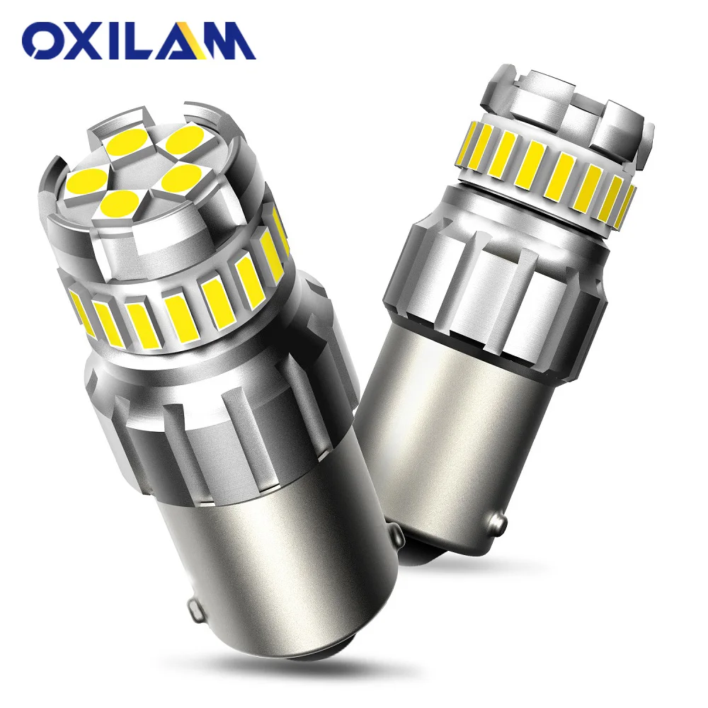 

2 шт., светодиодные лампы P21W BA15S 1156 T15 W16W для парковочных огней