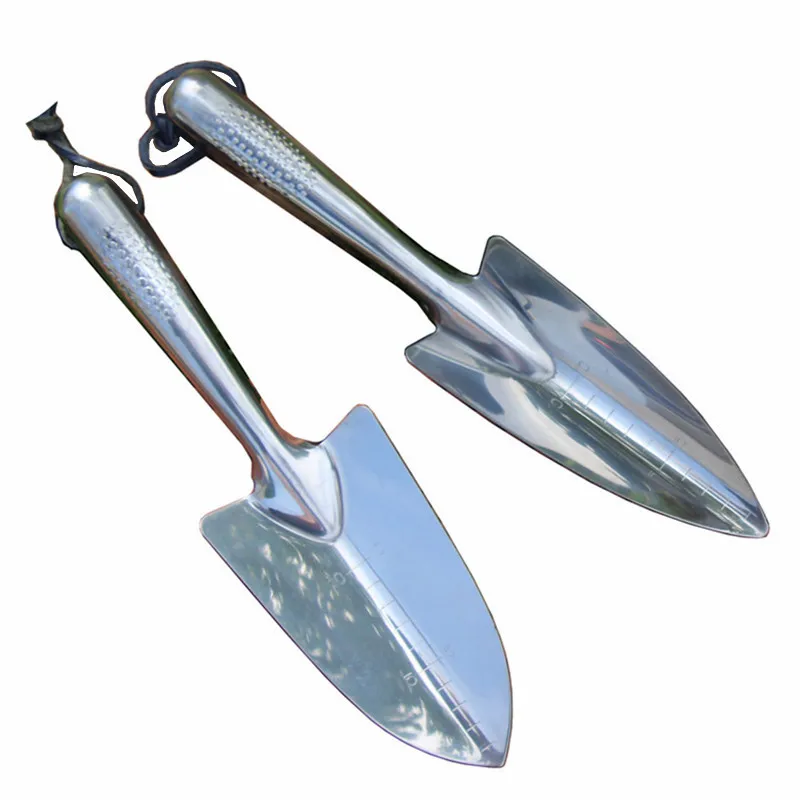 

LAMEZIA Stainless Steel Scale Garden Shovel Potted Planting Outdoor Farm Gardening Tools