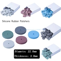 100pcs high quality assorted dental lab polishing wheels burs silicone rubber polishers 5 colors