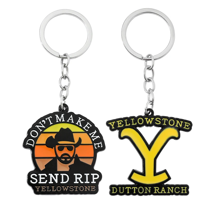 Брелок с эмалью в виде знаков зоны Йеллоустоун парк Дартон ранчо эмаль